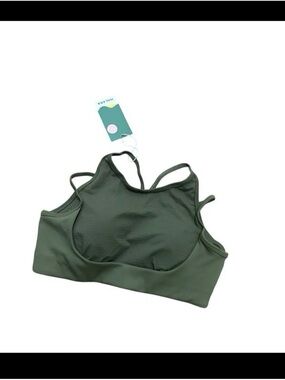 HALARA Olive Green Strappy Sports Bra
